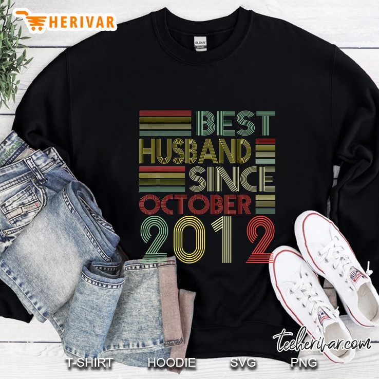 Best Husband Since October 2012 Vintage Version Sweatshirt