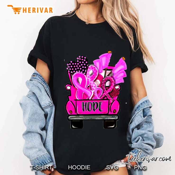 Hope Breast Cancer Awareness Pink Truck Version Ladies Tee