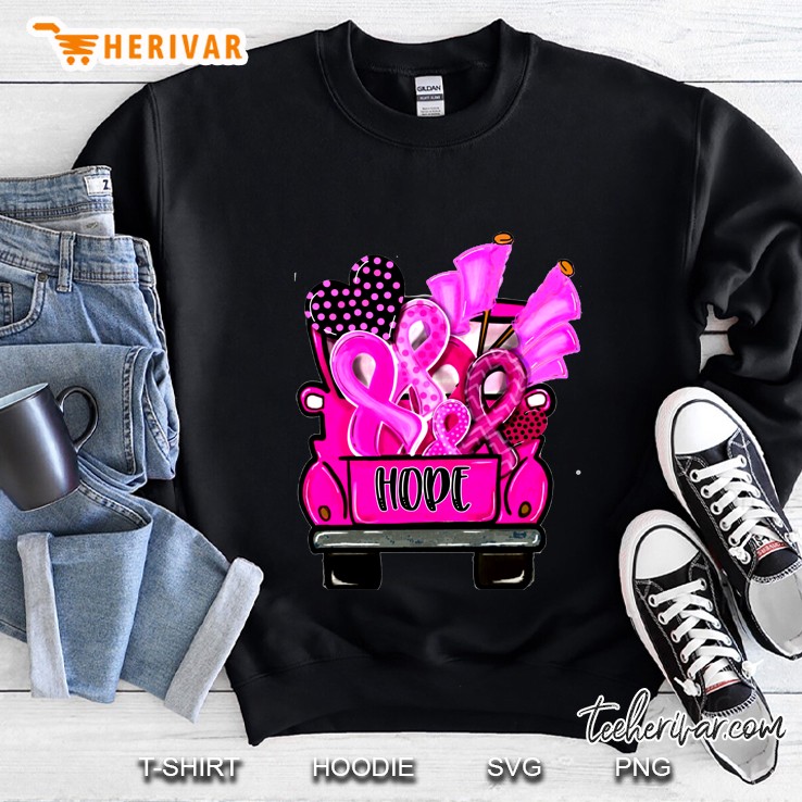 Hope Breast Cancer Awareness Pink Truck Version Sweatshirt