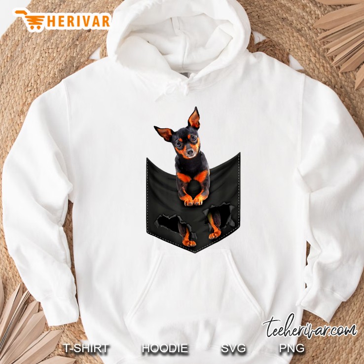 Miniature Pinscher Dog Pocket Hoodie