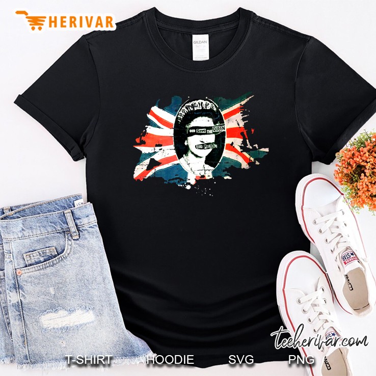 Sex Pistols Official Flag God Save The Queen Shirt