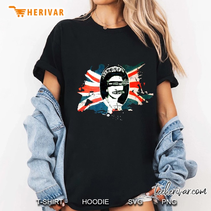 Sex Pistols Official Flag God Save The Queen Ladies Tee
