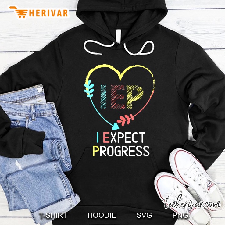IEP I Expect Progress Heart Arrow Colorful Version Hoodie