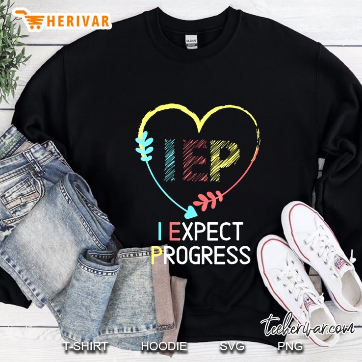 IEP I Expect Progress Heart Arrow Colorful Version Sweatshirt