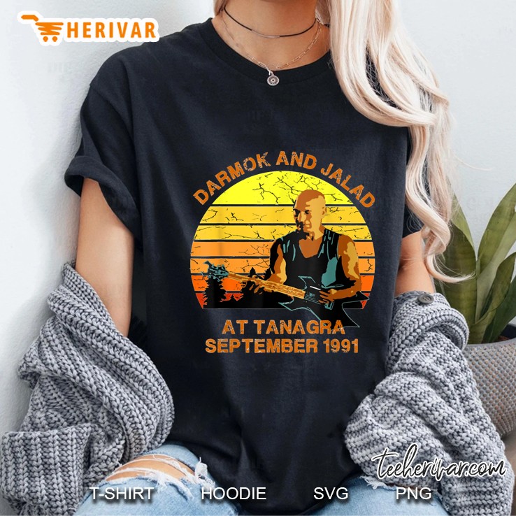 Darmok And Jalad At Tanagra September 1991 Sunset Vintage Version Ladies Tee
