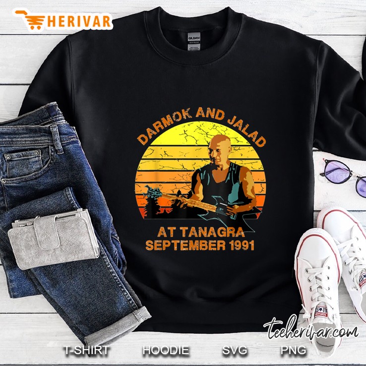 Darmok And Jalad At Tanagra September 1991 Sunset Vintage Version Sweatshirt