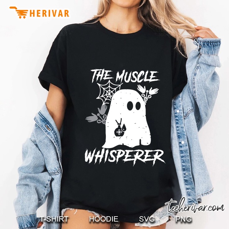 The Muscles Whisperer Ghost Boo Version Ladies Tee