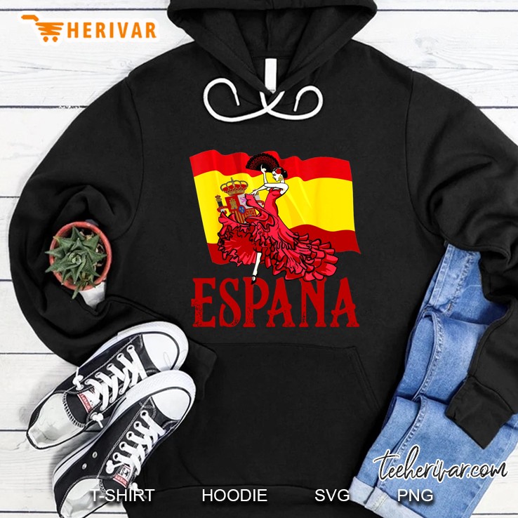 Espana Spain Flag Flamenco Dancer Hoodie