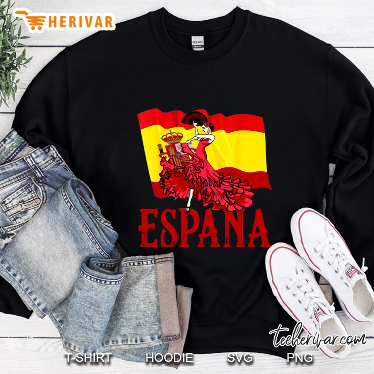 Espana Spain Flag Flamenco Dancer Sweatshirt