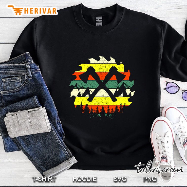 Axe Throwing Retro Vintage Sweatshirt