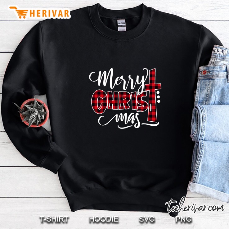 Merry Christmas Plaid Version Sweatshirt