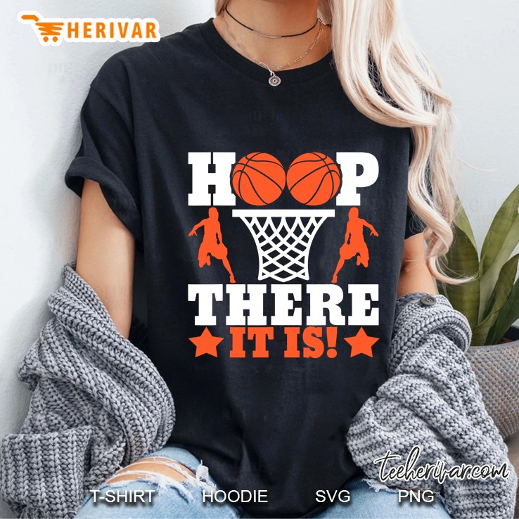 Hoop There It Is Basketball Version Ladies Tee