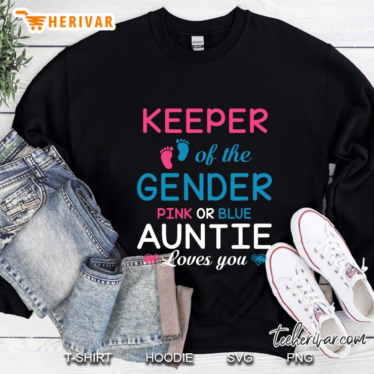 Keeper Of The Gender Pink Or Blue Auntie Loves You Mugs