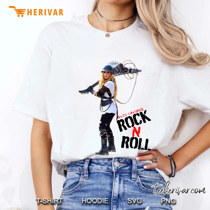 Avril Lavigne Rock N Roll Ladies Tee