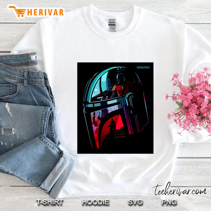 Star Wars The Mandalorian Neon Helmet Sweatshirt