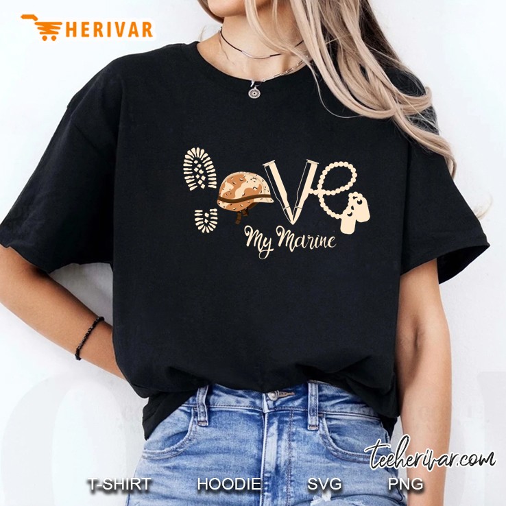 Love My Marine Version2 Ladies Tee