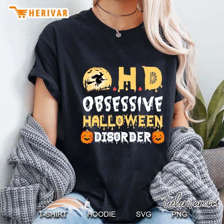 OHD Obsessive Halloween Disorder Witch Halloween Version Ladies Tee