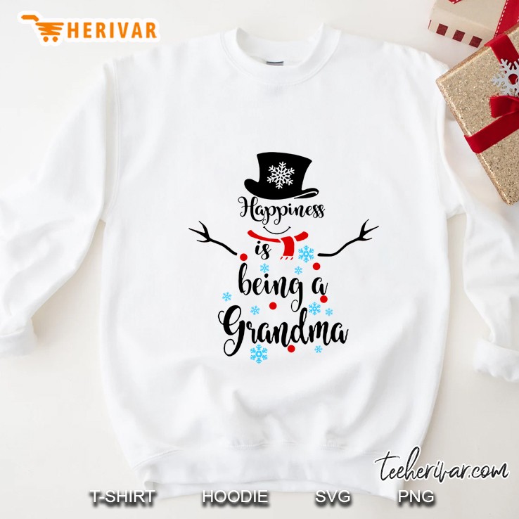 Happiness Is Being A Grandma Christmas Sweatshirt