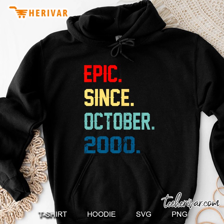 Epic Since October 2000 Vintage Version Hoodie