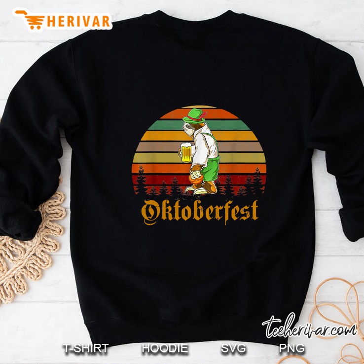 Octoberfest Sloth Beer Vintage Version Sweatshirt