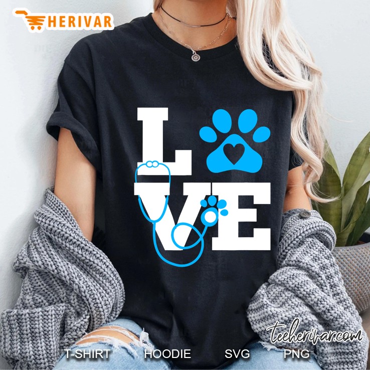 Love Veterinary Medicine Vet Tech Ladies Tee