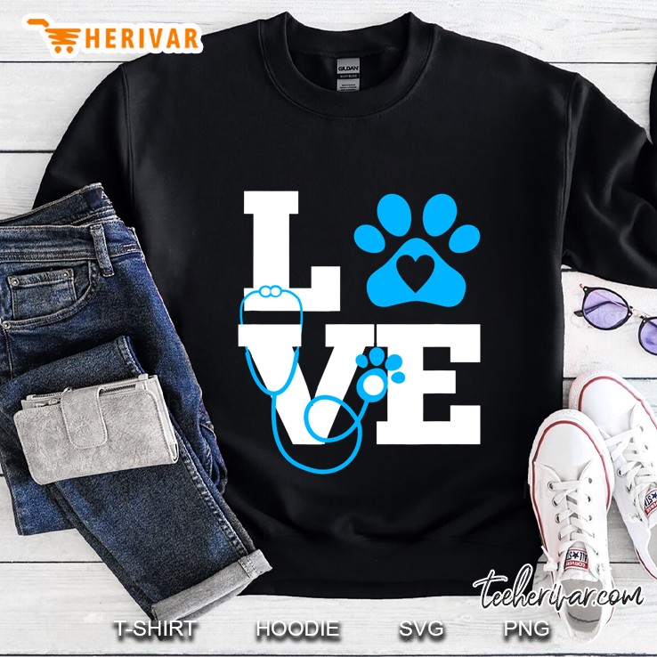 Love Veterinary Medicine Vet Tech Sweatshirt