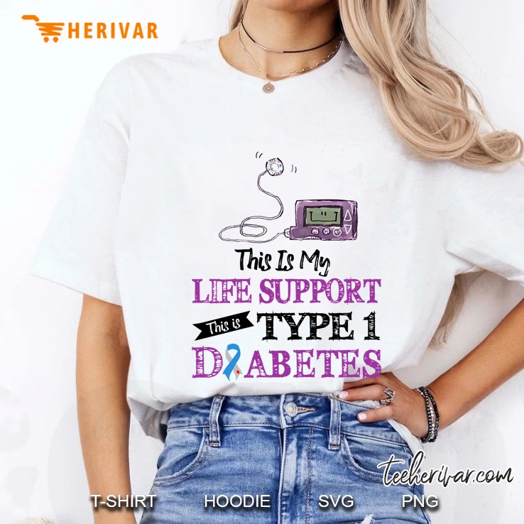 This Is My Life Support This Is Type 1 Diabetes Ladies Tee