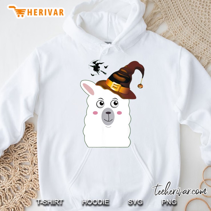 Llama Witch Halloween Hoodie