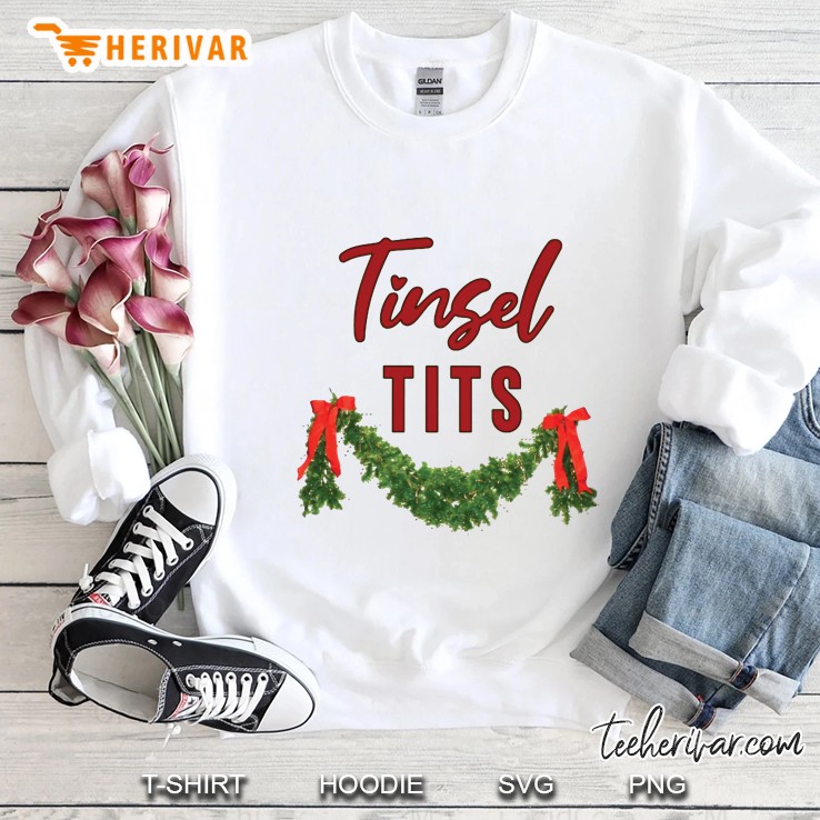 Tinsel Tits Red Ribbon Version 2 Sweatshirt