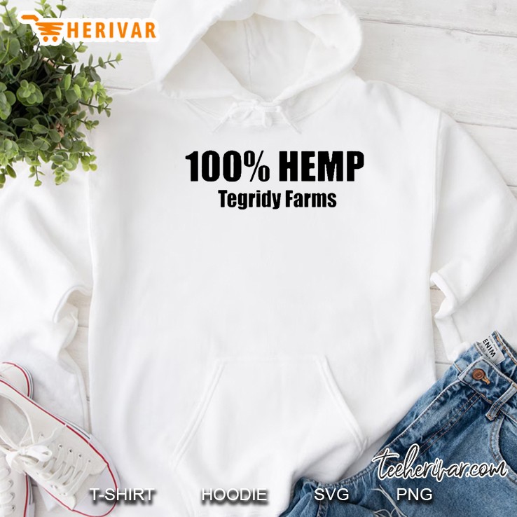 100% Hemp Tegridy Farms White Version Hoodie
