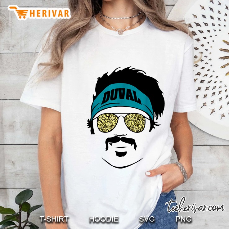 Minshew Jaguars Glasses And Duval Headband Ladies Tee