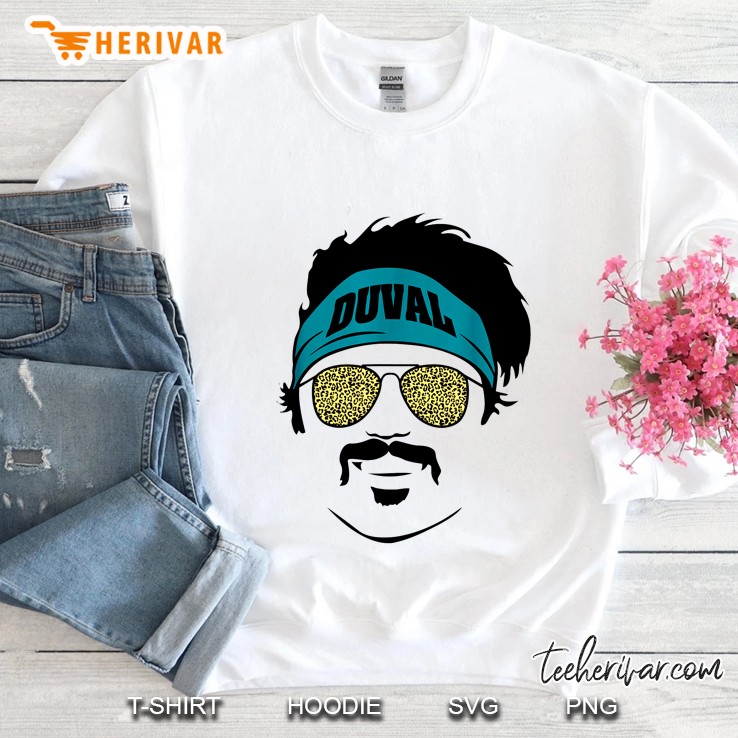 Minshew Jaguars Glasses And Duval Headband Sweatshirt