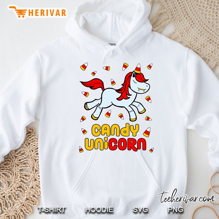 Candy Unicorn Halloween White Version Hoodie