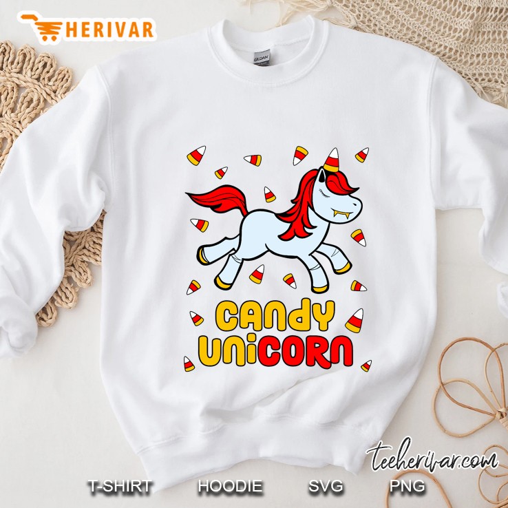 Candy Unicorn Halloween White Version Sweatshirt