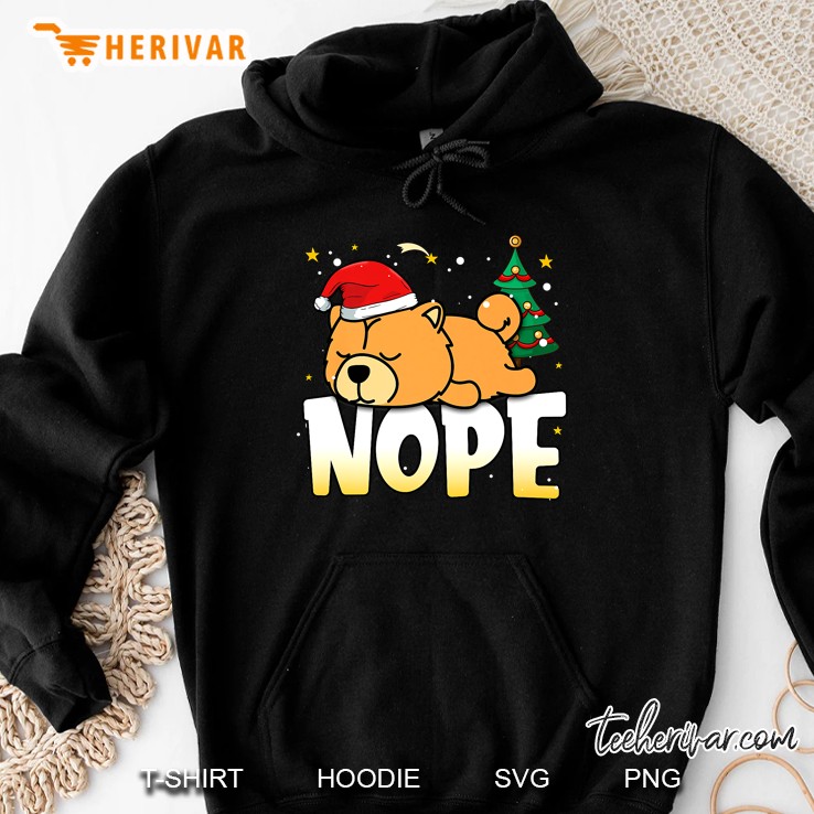 Nope Chow Chow Christmas Hoodie