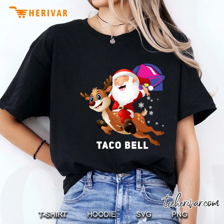 Taco Bell Santa Claus Christmas Ladies Tee