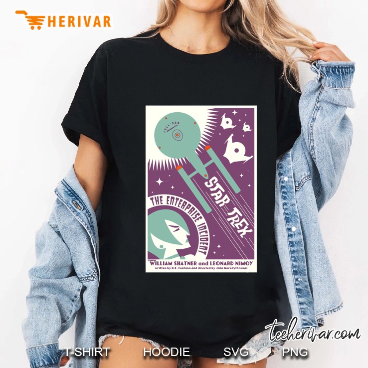 Star Trek The Original Series The Enterprise Incident Poster Ladies Tee