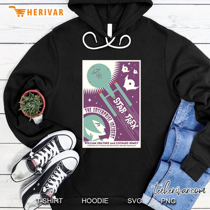 Star Trek The Original Series The Enterprise Incident Poster Hoodie