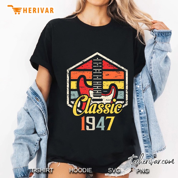 Classic 1947 Guitar Vintage Version Ladies Tee
