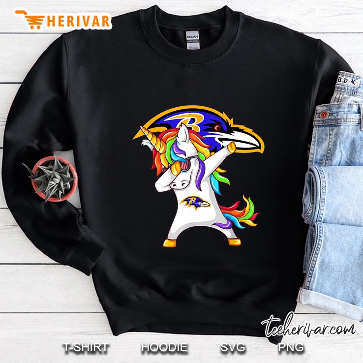 Unicorn Dabbing Baltimore Ravens Football Sweatshirt