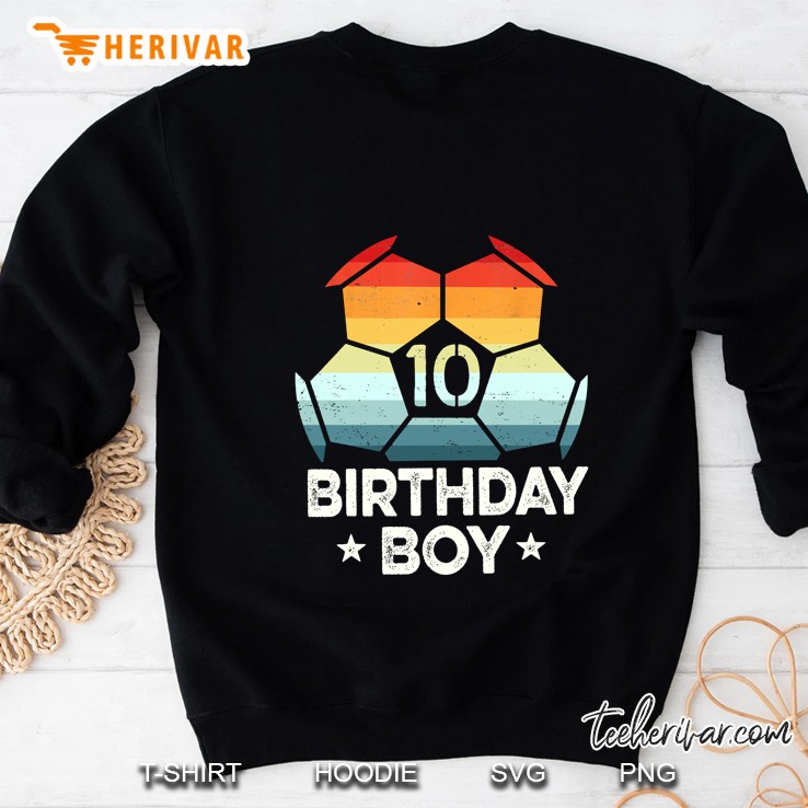 10th Birthday Boy Soccer Vintage Version Sweatshirt