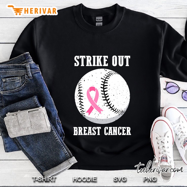 Strike Out Breast Cancer Baseball Version Sweatshirt