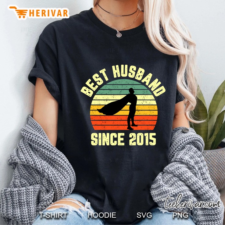 Best Husband Since 2015 Vintage Version2 Ladies Tee