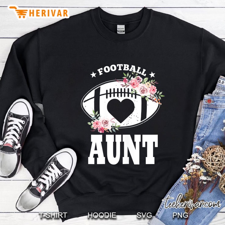 Football Aunt Floral Version Sweatshirt