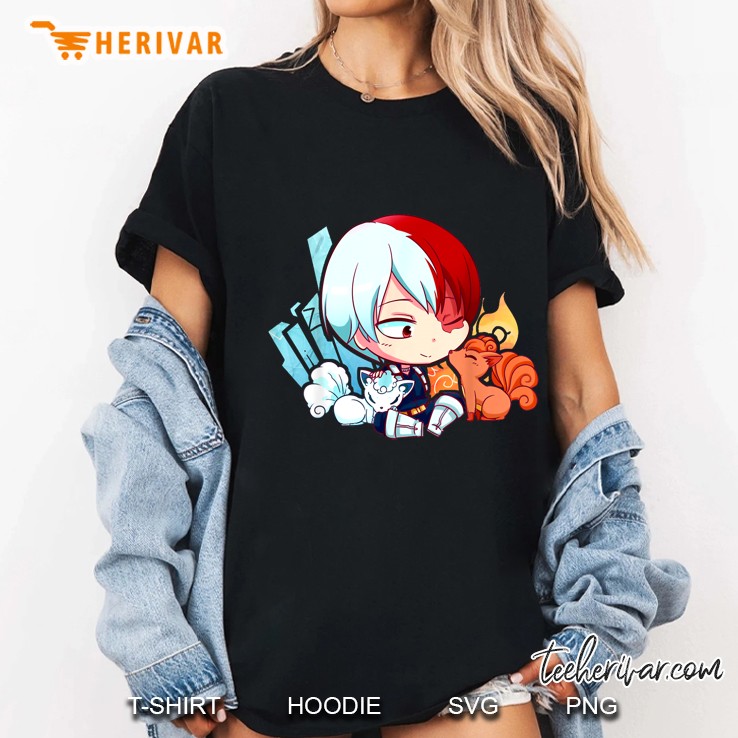 Todoroki Shouto Cute Chibi Ladies Tee