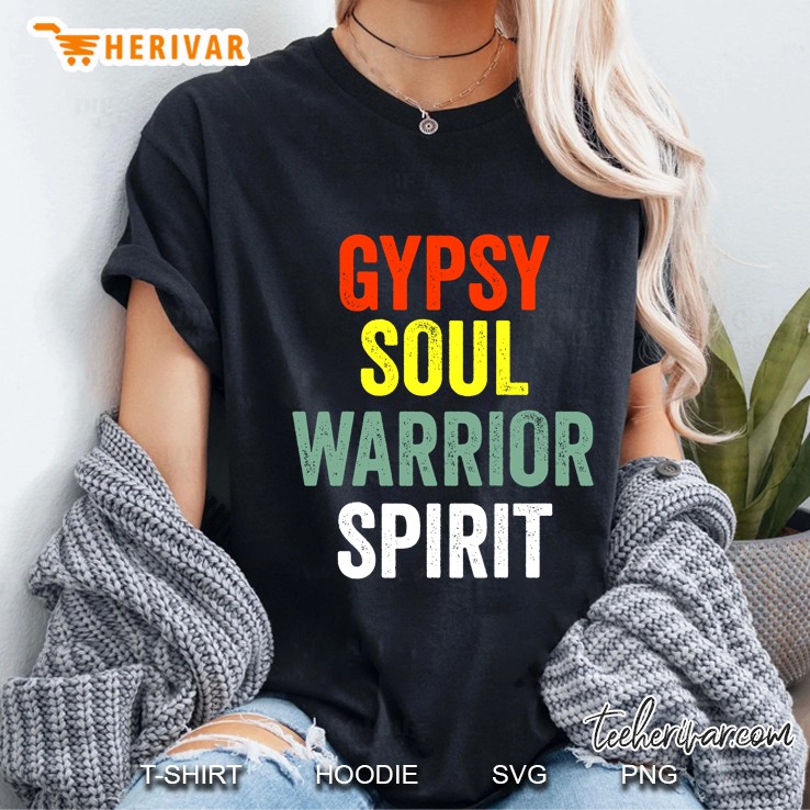 Gypsy Soul Warrior Hippie Vintage Version Ladies Tee