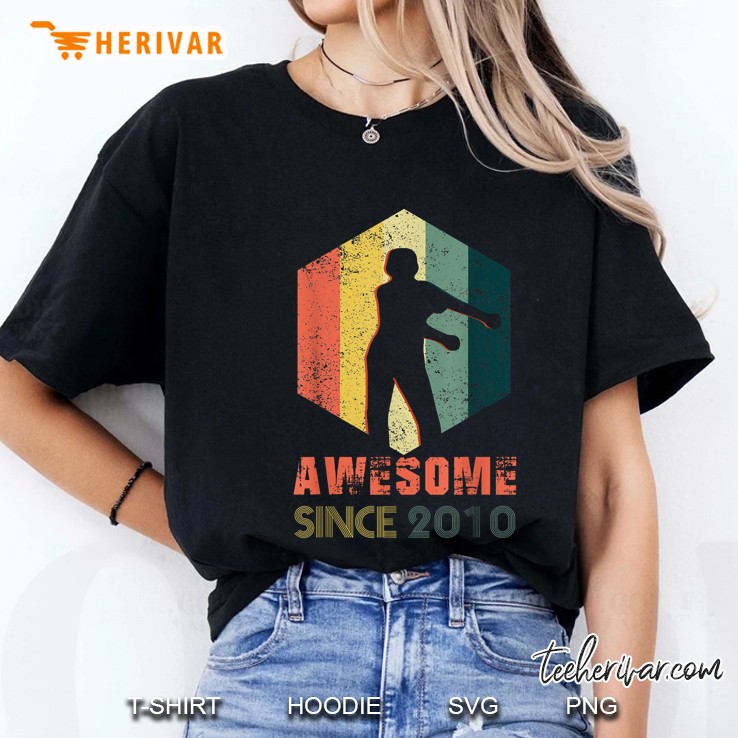 Awesome Since 2010 Flossing Vintage Version Ladies Tee