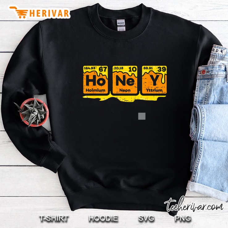 Honey Periodic Table Beekeeper Bee Hives Gift Idea Science Sweatshirt