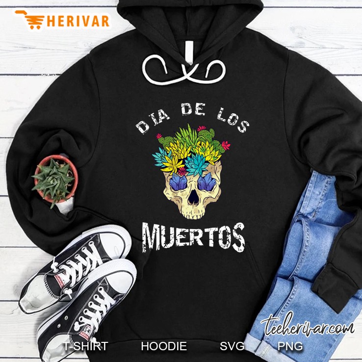 Dia De Los Muertos Day Of The Dead Floral Skull Hoodie