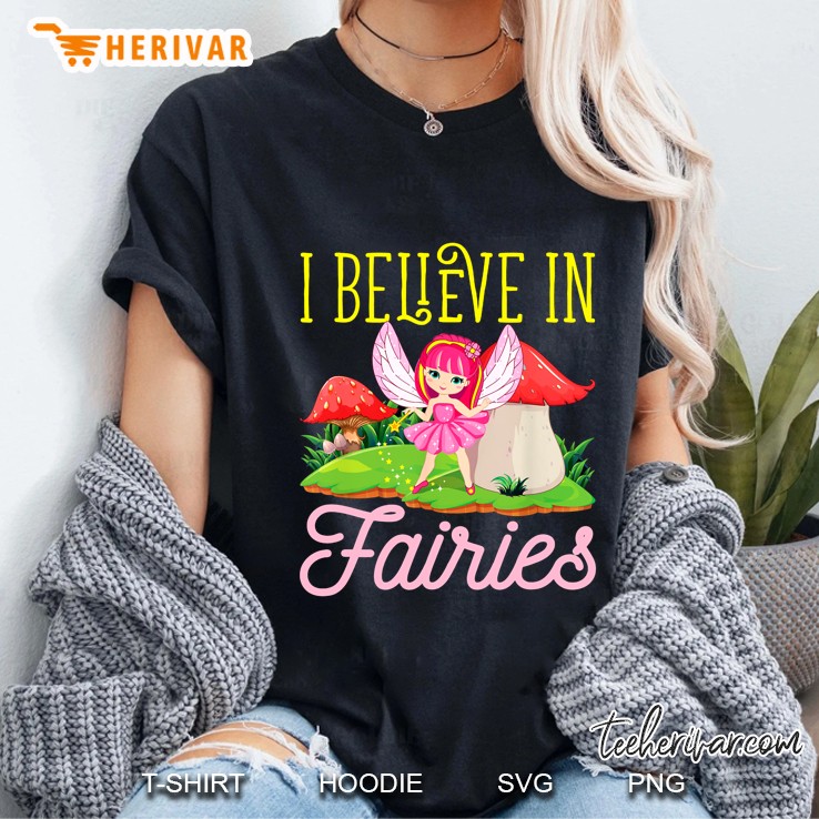 I Believe In Fairies Cute Fairy Ladies Tee
